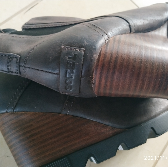 New Sorel Joan Uptown Chelsea Wedge booots Bootie 7.5 38.5 - Picture 4 of 5